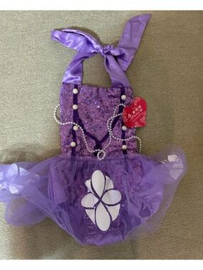Baby Purple Girls' Sequin Tutu Costume with Pearl Details